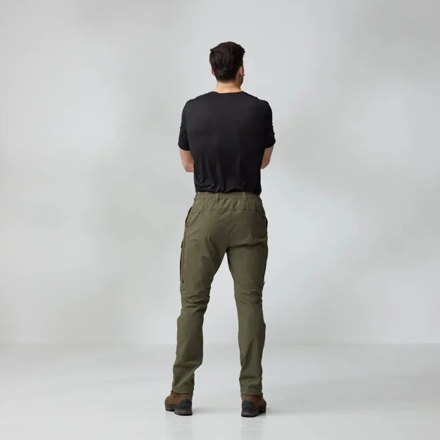 Fjällräven Abisko Hybrid Trail Trousers M, laurel green
