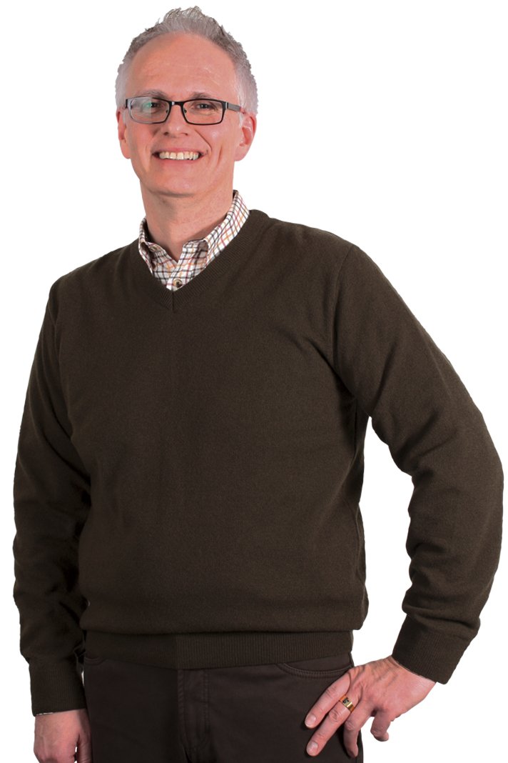 Afbeelding laden in Galerijviewer, Foresta Albert herentrui met V-hals, olive