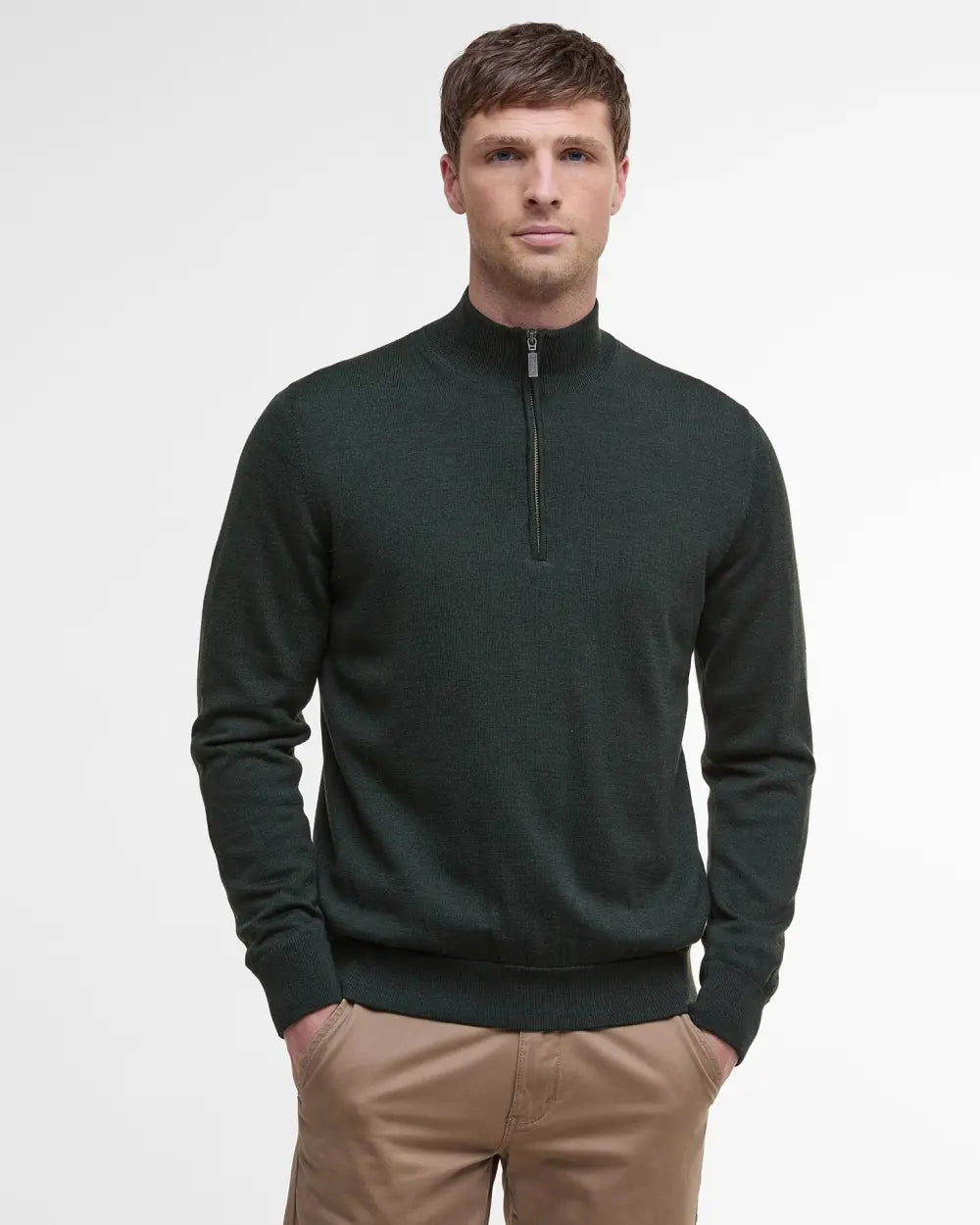 Barbour Gamlin Half Zip, olive