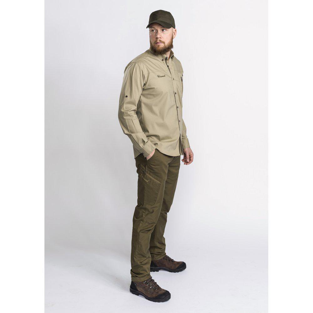Pinewood Tiveden InsectSafe Shirt Heren Light Khaki - Het Brabants Jachthuis