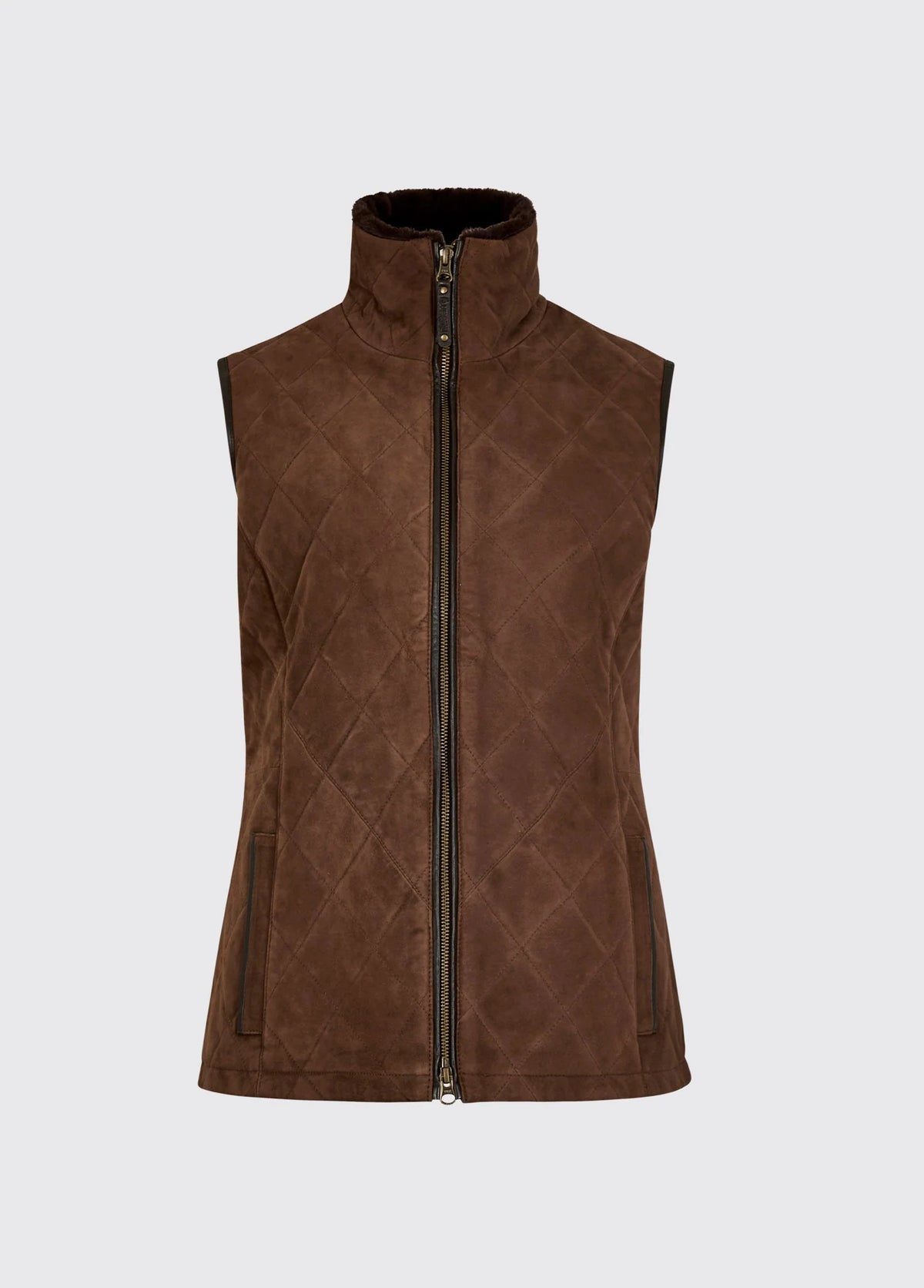 Dubarry Ballyhale Dames Suède Gilet, walnut