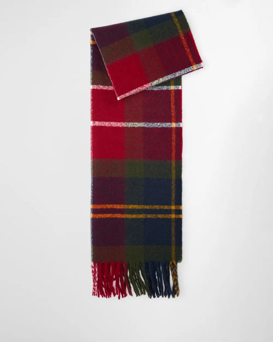 Barbour Deanna Tartan Scarf, winterberry tartan