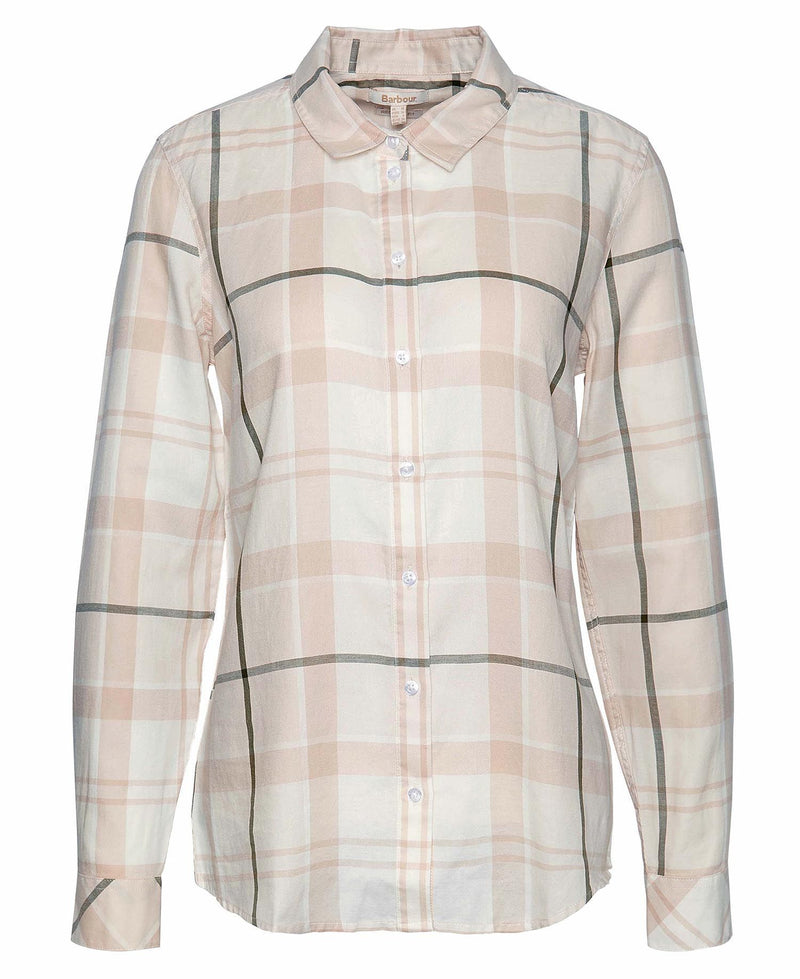Afbeelding laden in Galerijviewer, Barbour Bredon Check Shirt, winter white/loden tartan