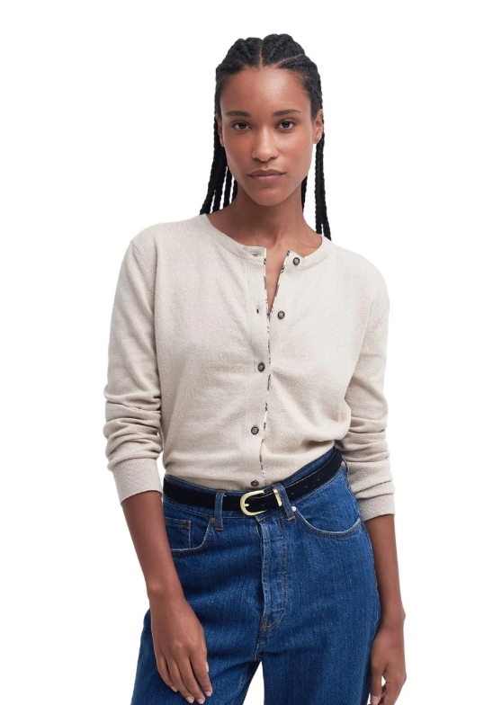 Afbeelding laden in Galerijviewer, Barbour Bredon Knitted Cardigan, oatmeal-hessian tart