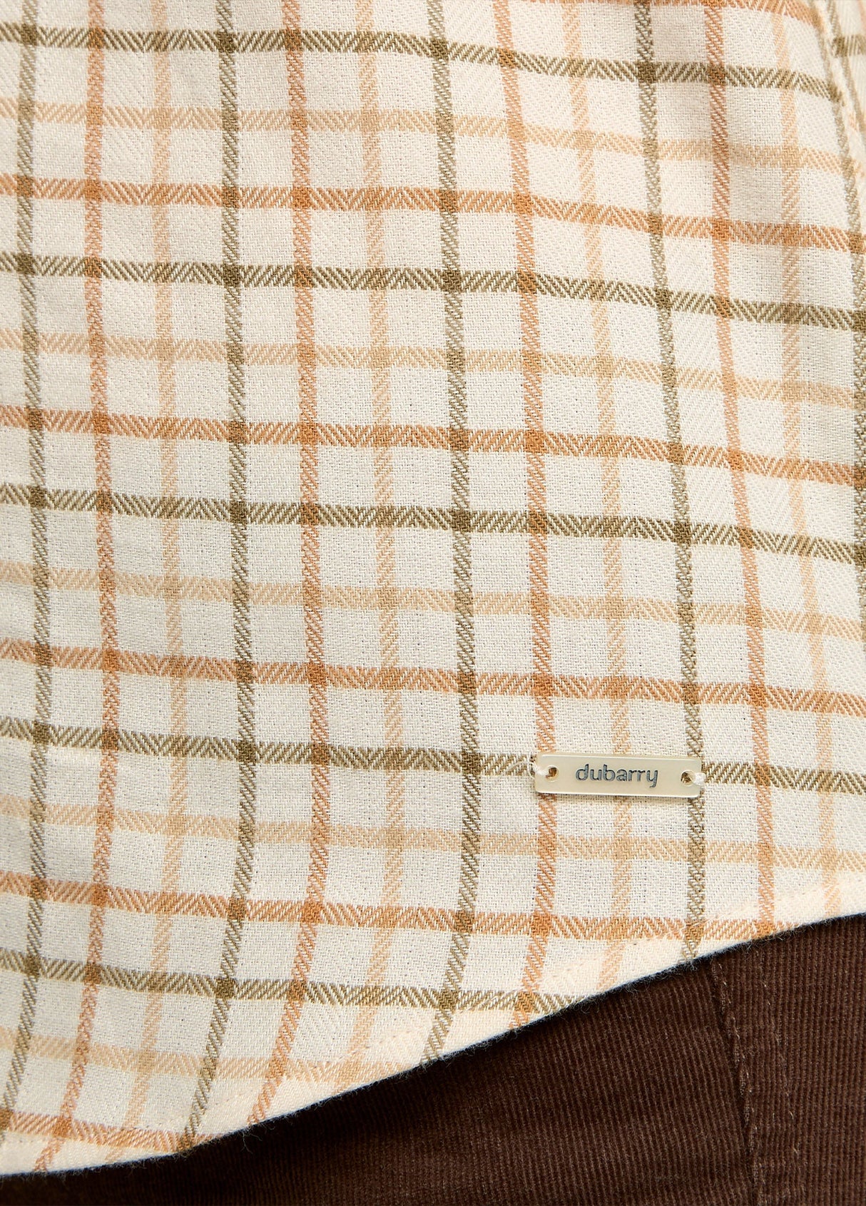 Dubarry Cornflower Dames Tattersall Shirt, ochre