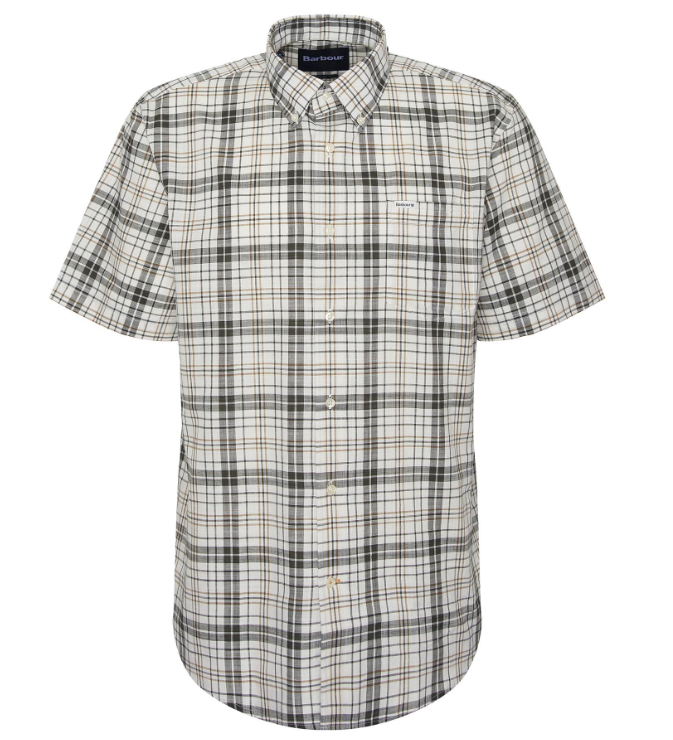 Barbour Drafthill S/S Regular Fit Shirt, olive