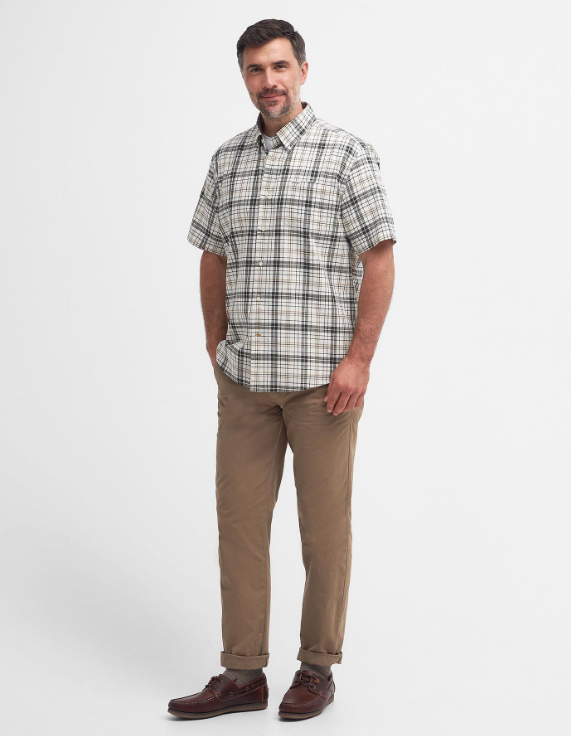 Barbour Drafthill S/S Regular Fit Shirt, olive