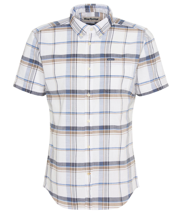 Barbour Dudley S/S Tailored Shirt, navy