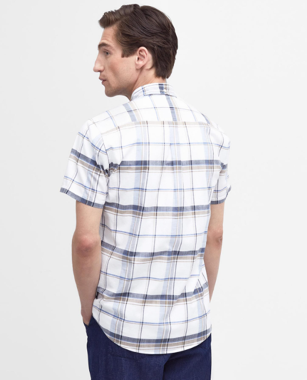 Barbour Dudley S/S Tailored Shirt, navy