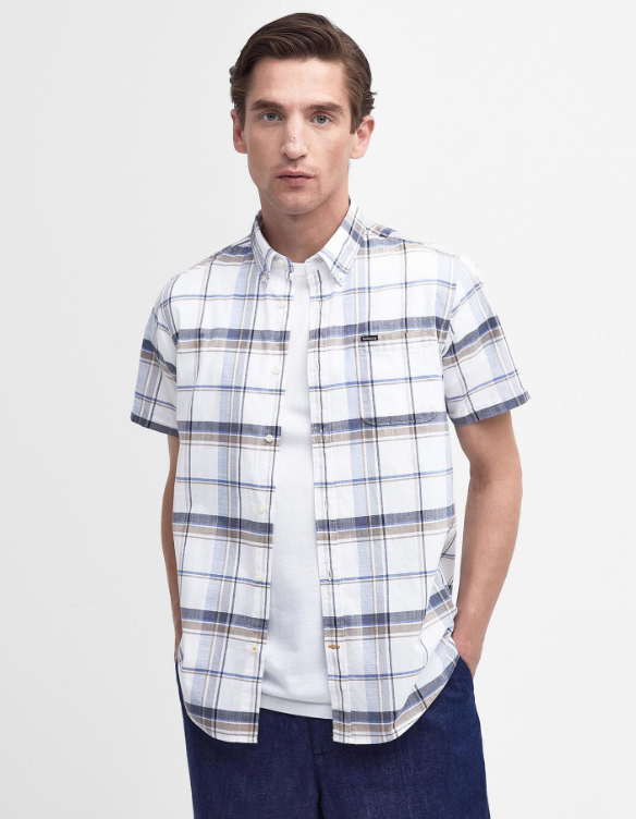 Afbeelding laden in Galerijviewer, Barbour Dudley S/S Tailored Shirt, navy