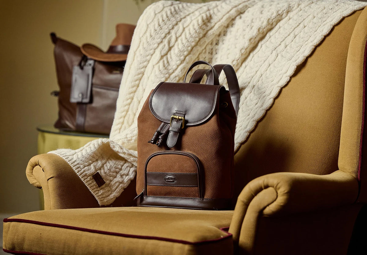 Dubarry Dunross, leren rugzak, walnut