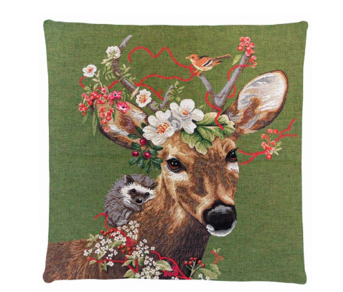 Gobelin Kussen Fantasy Ree, groen