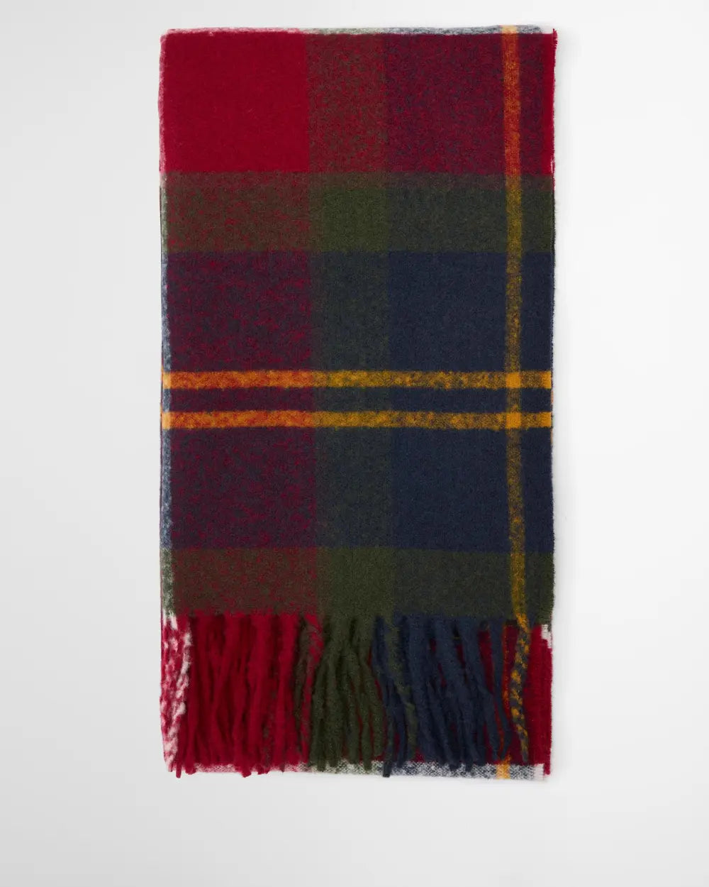 Barbour Deanna Tartan Scarf, winterberry tartan