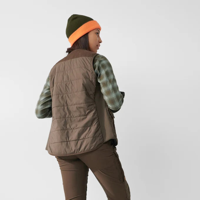 Fjällräven Forest Wool Padded Vest W, dark olive