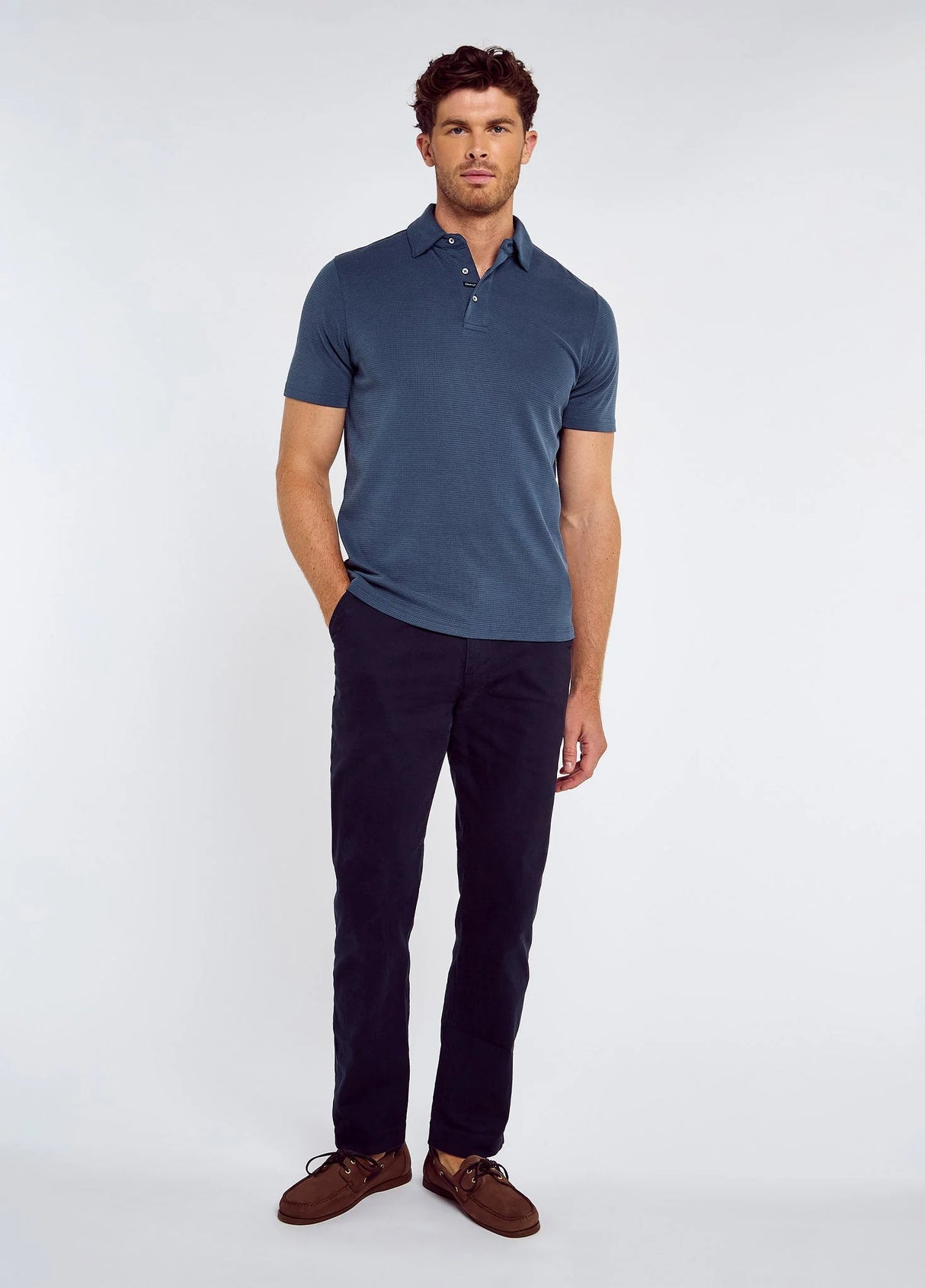 Dubarry Gilligan Heren Tencel Modal Poloshirt, atlantic