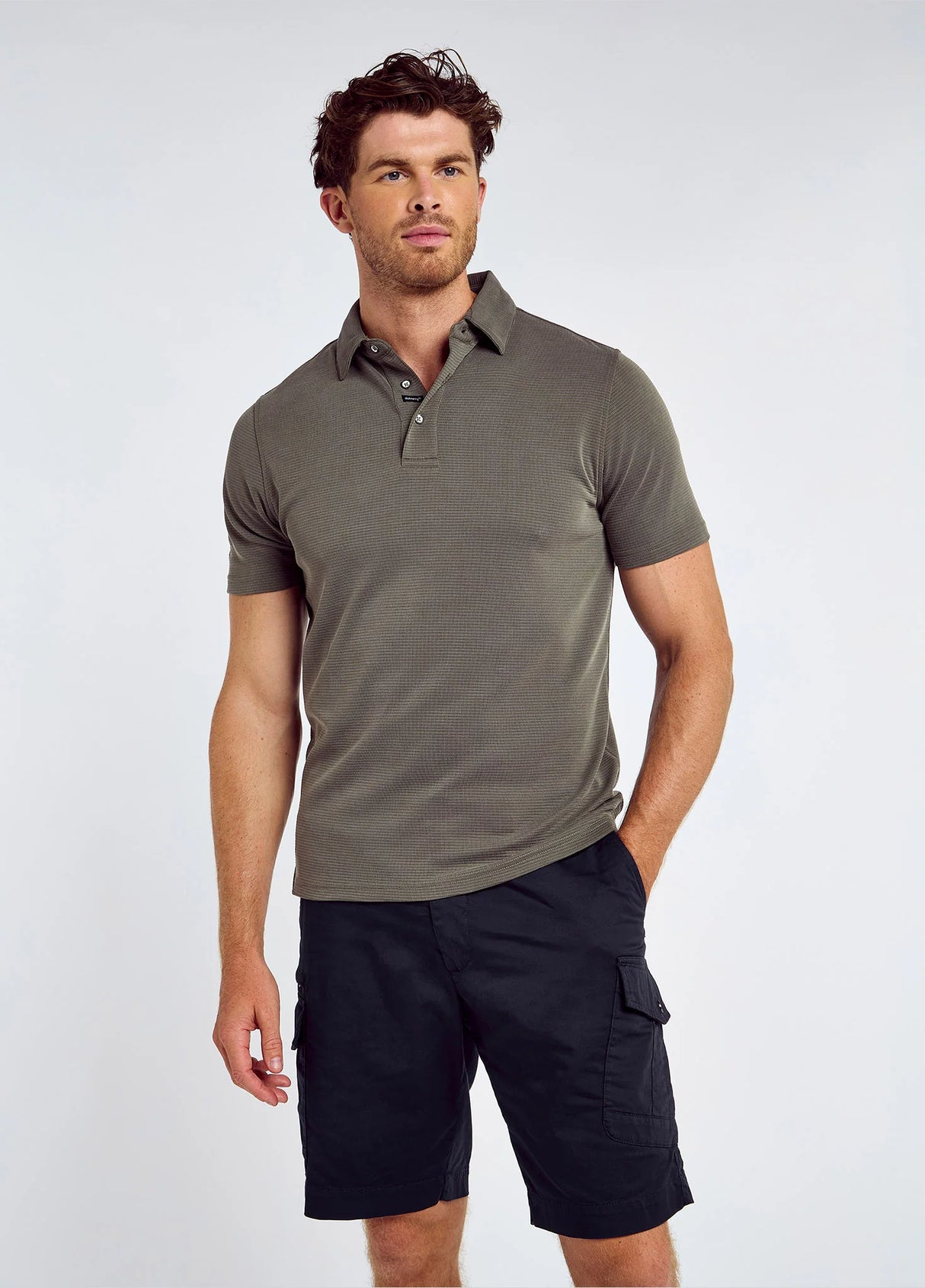 Dubarry Gilligan Heren Tencel Modal Poloshirt, olive