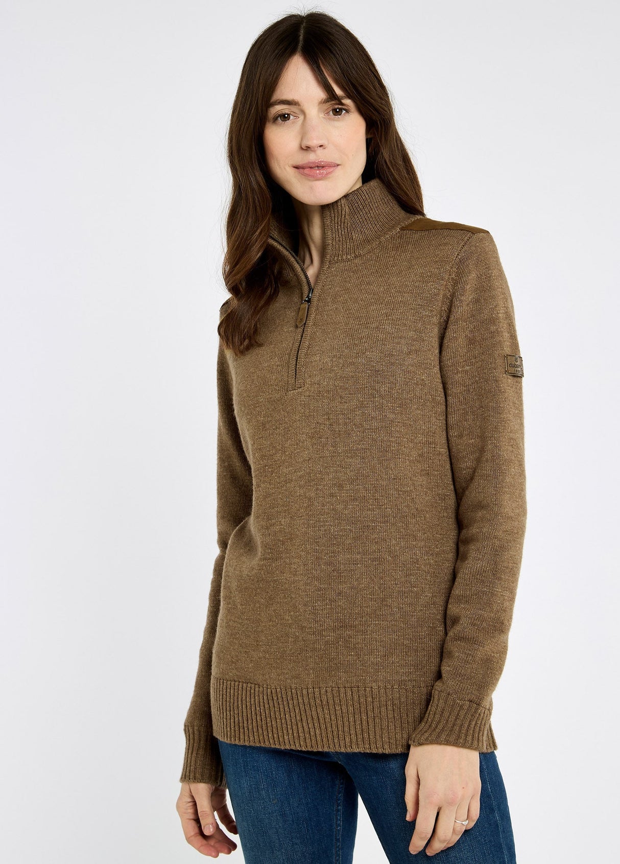 Dubarry Hession, dames trui met kwart rits en windstopper, elk