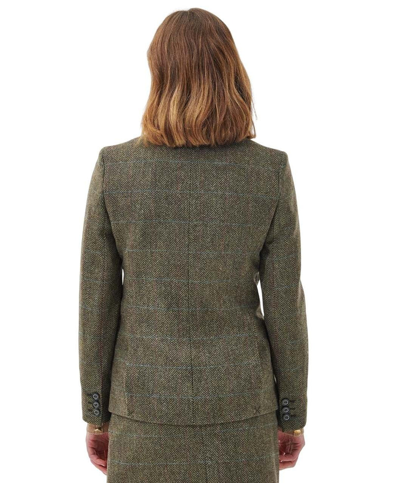 Afbeelding laden in Galerijviewer, Barbour Robinson Tailored Jacket, herringbone with blue/ruby