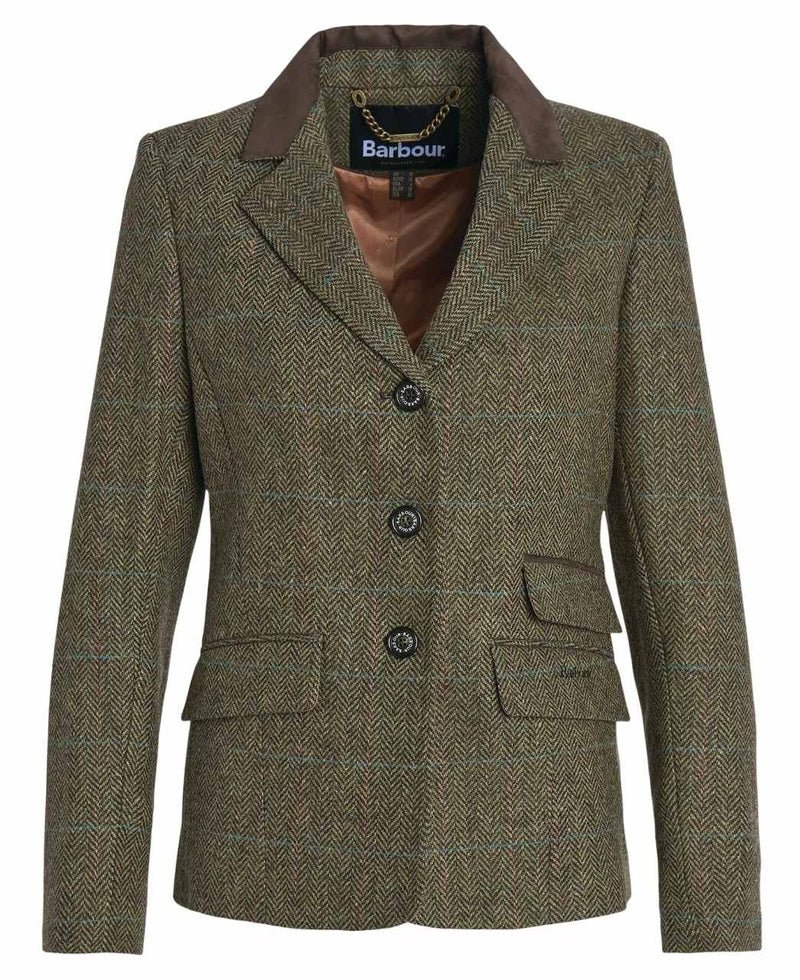 Afbeelding laden in Galerijviewer, Barbour Robinson Tailored Jacket, herringbone with blue/ruby