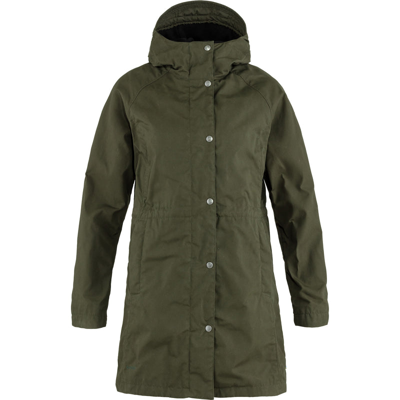 Afbeelding laden in Galerijviewer, Fjällräven Karla Hydratic Jacket W, deep forest