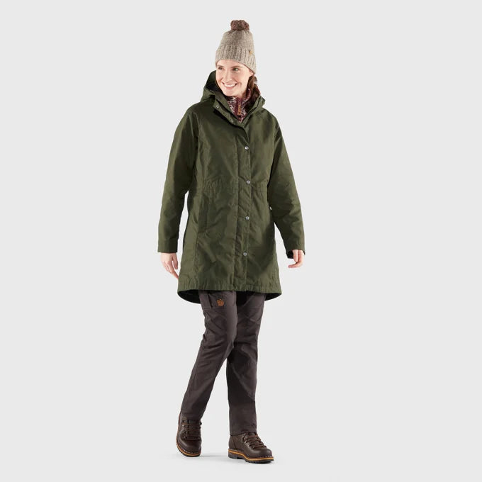 Afbeelding laden in Galerijviewer, Fjällräven Karla Hydratic Jacket W, deep forest