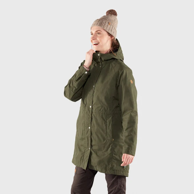 Afbeelding laden in Galerijviewer, Fjällräven Karla Hydratic Jacket W, deep forest