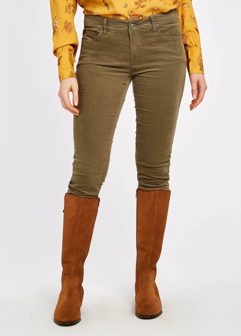 Afbeelding laden in Galerijviewer, Dubarry Honeysuckle Corduroy Broek, dusky green