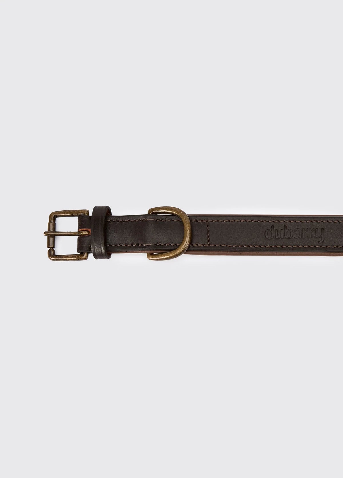 Dubarry Axel, leren hondenhalsband, mahogany