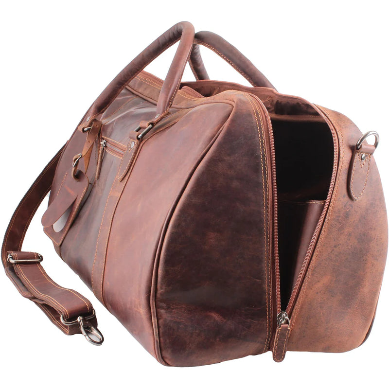 Afbeelding laden in Galerijviewer, Greenwood Victoria Leren Reistas, 46 liter, sandaal