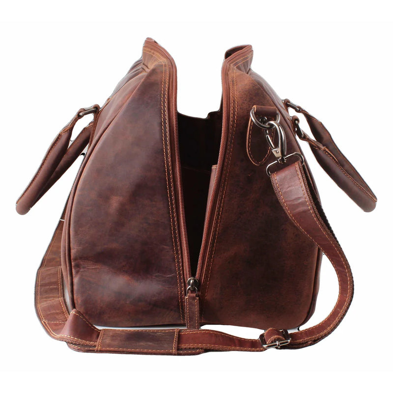 Afbeelding laden in Galerijviewer, Greenwood Victoria Leren Reistas, 46 liter, sandaal