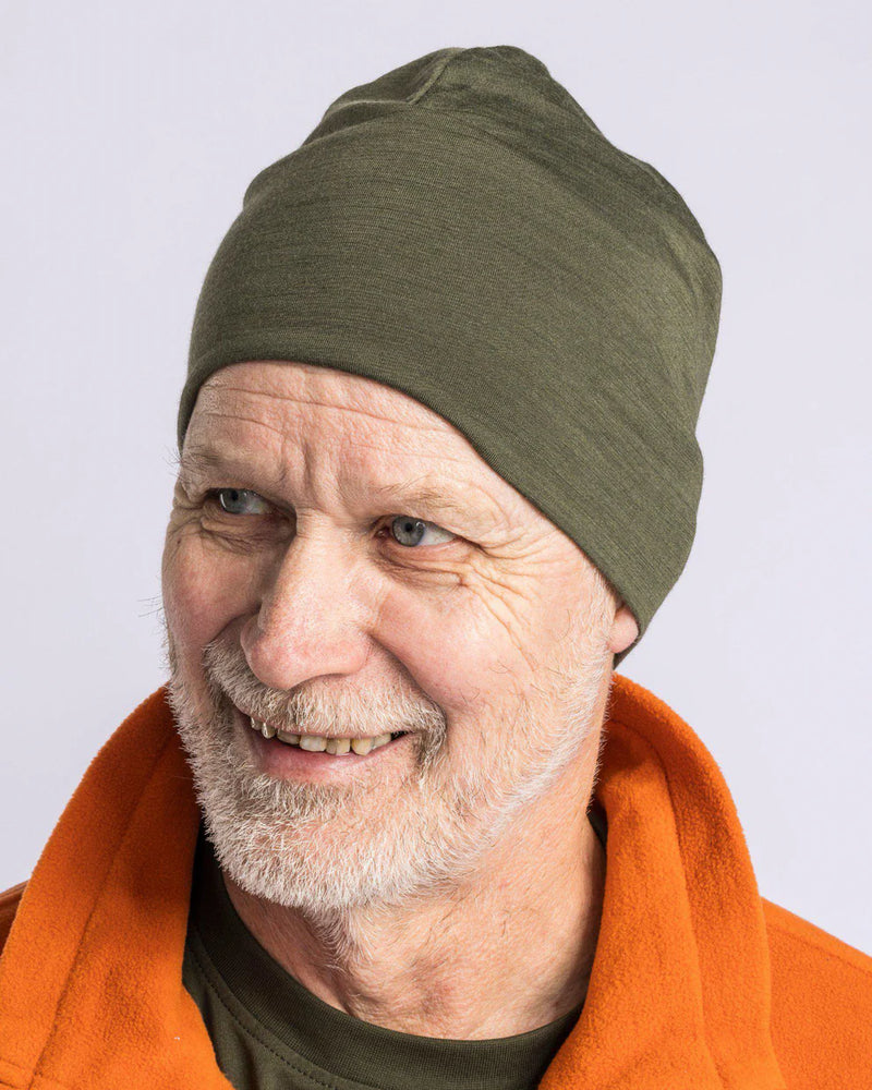 Afbeelding laden in Galerijviewer, Pinewood Merino Wool Beanie, moss green