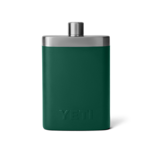 Yeti Rambler Flask, black forest green