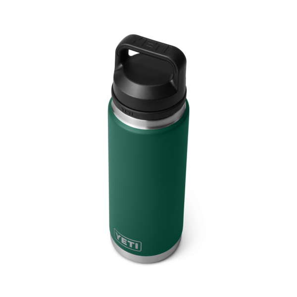 Yeti Rambler Bottle met Chug Cap, 18 oz/532 ml, black forest green