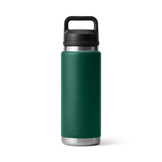 Yeti Rambler Bottle met Chug Cap, 18 oz/532 ml, black forest green