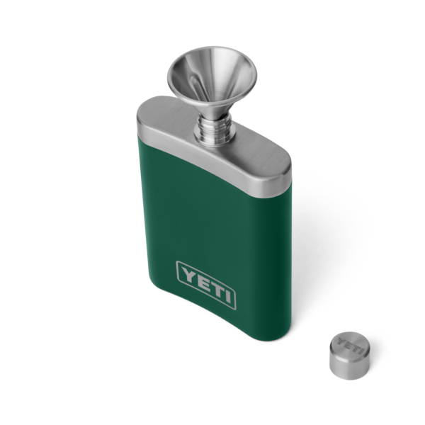 Yeti Rambler Flask, black forest green