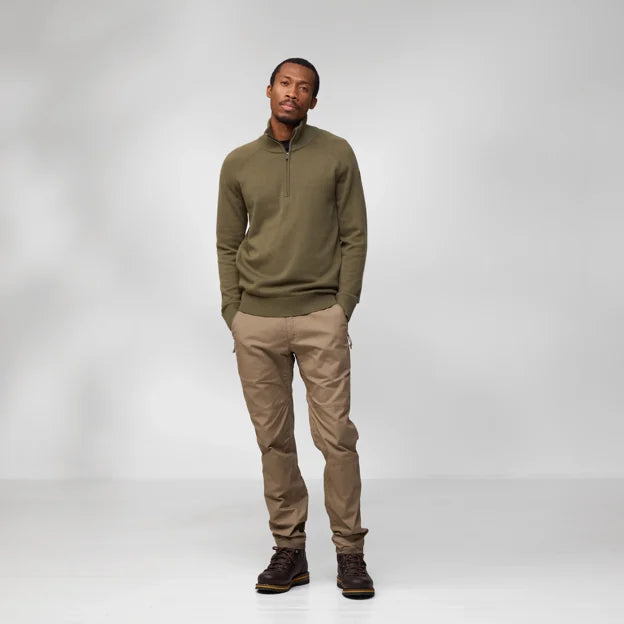 Fjällräven Övik Lite Half Zip, laurel green