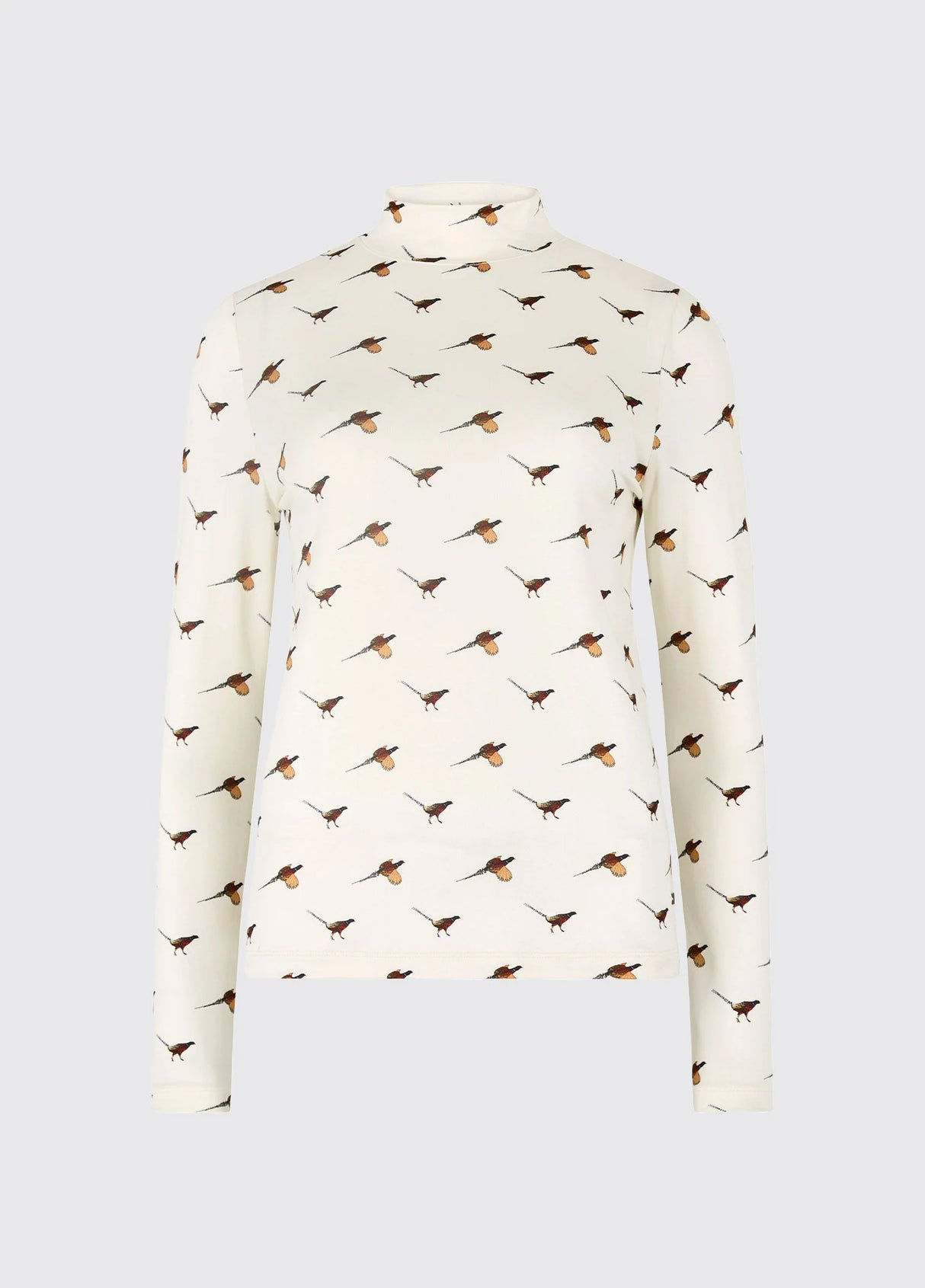 Dubarry Reynolds Dames Mock Neck Top, cream