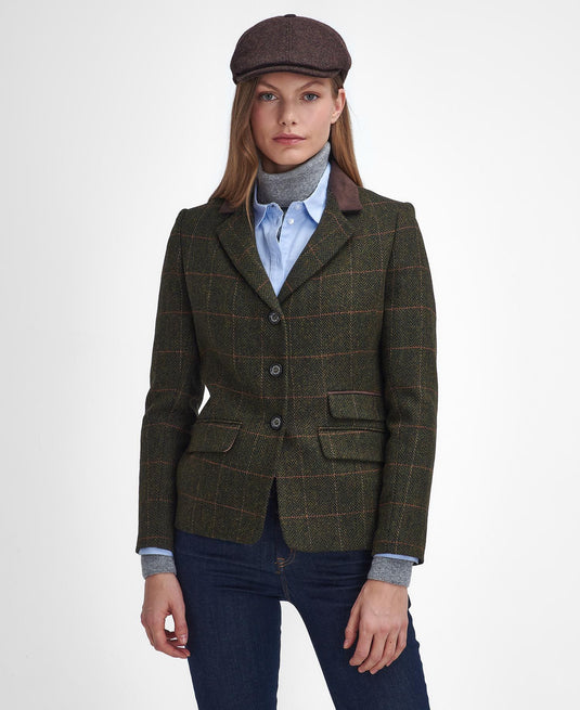 Barbour Robinson Tailored Jacket, herringbone with spiced pumpkin