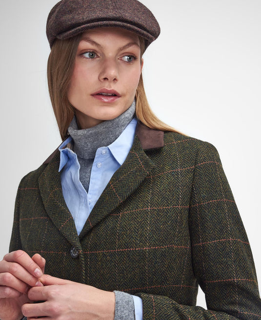 Barbour Robinson Tailored Jacket, herringbone with spiced pumpkin