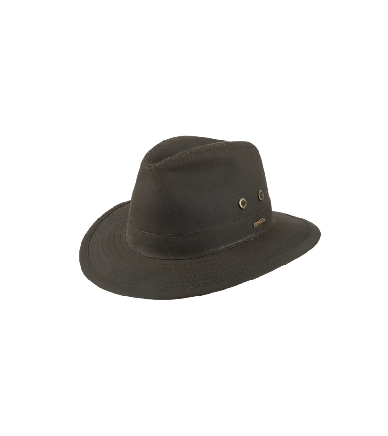 Afbeelding laden in Galerijviewer, Hatland Sanbourne Waxed Cotton, brown