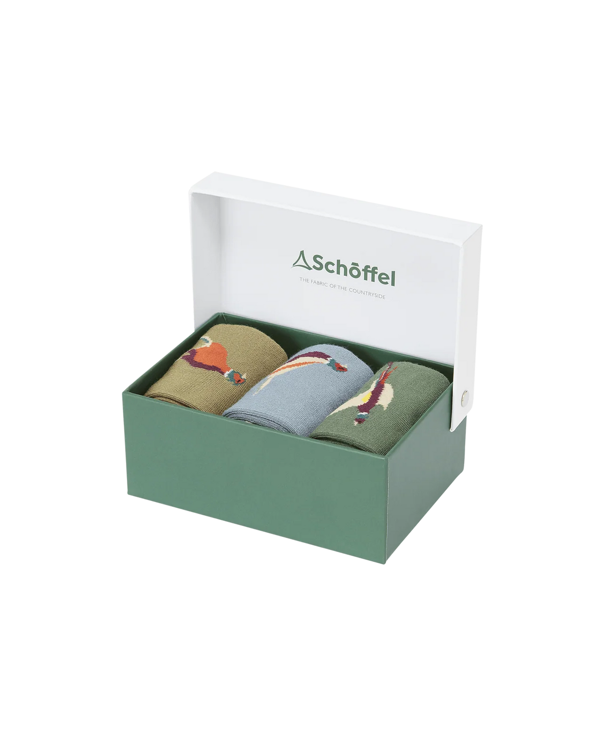 Schöffel Men Bamboo Sock (Box Of 3), lake blue pheasant mix