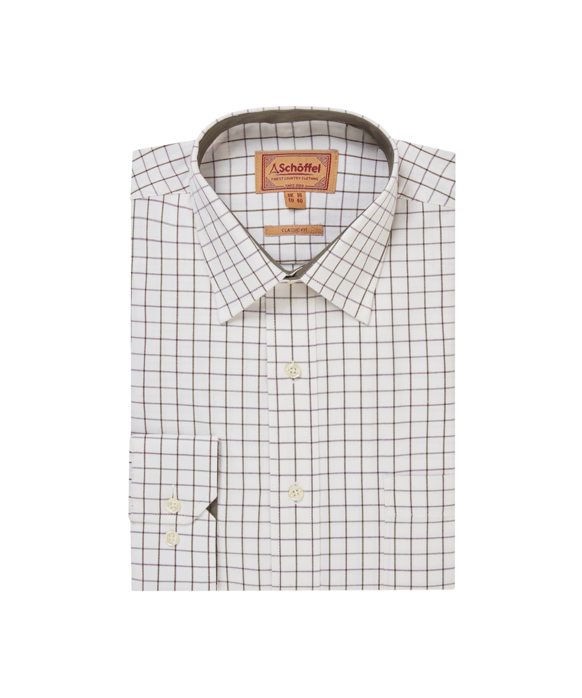 Schöffel Burnham Tattersall Classic Shirt Heren, blueberry tattersall