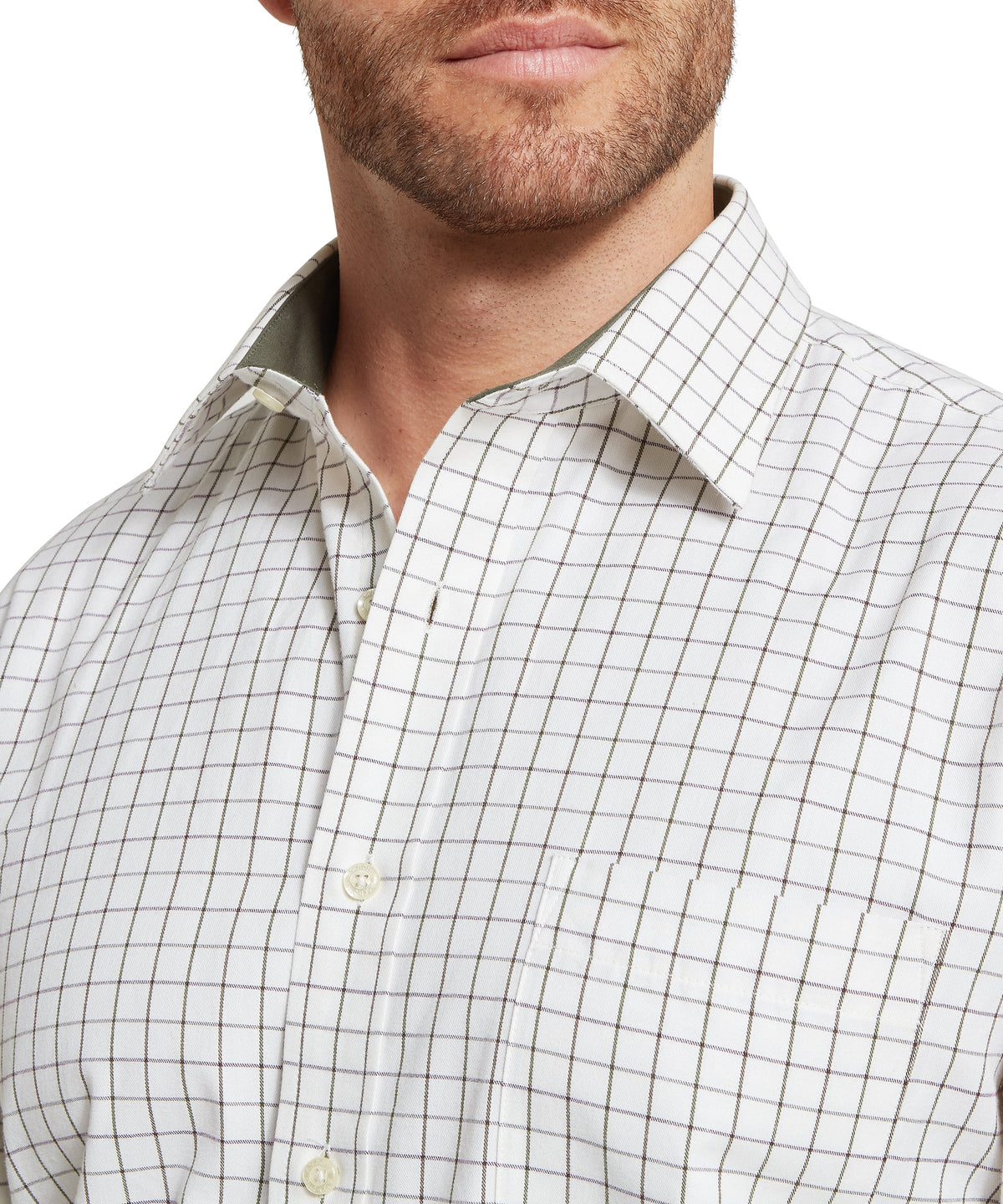 Schöffel Burnham Tattersall Classic Shirt Heren, blueberry tattersall