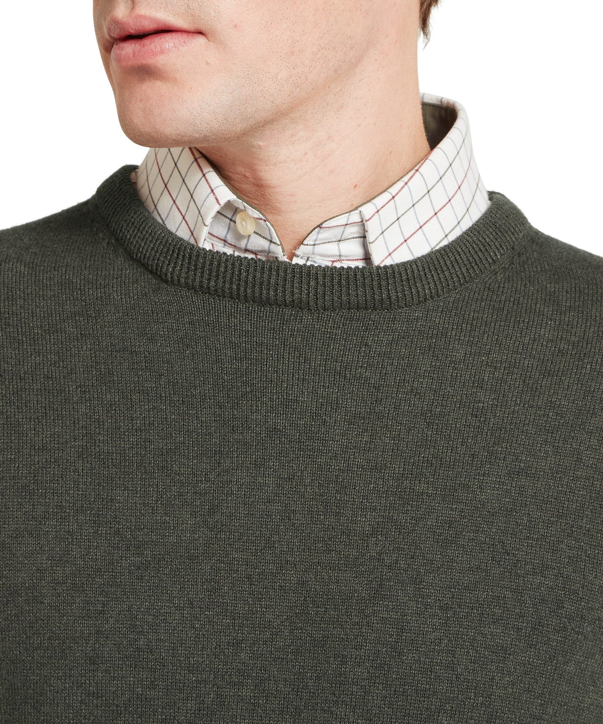 Schöffel Calton Cotton Cashmere Crew Jumper, loden green