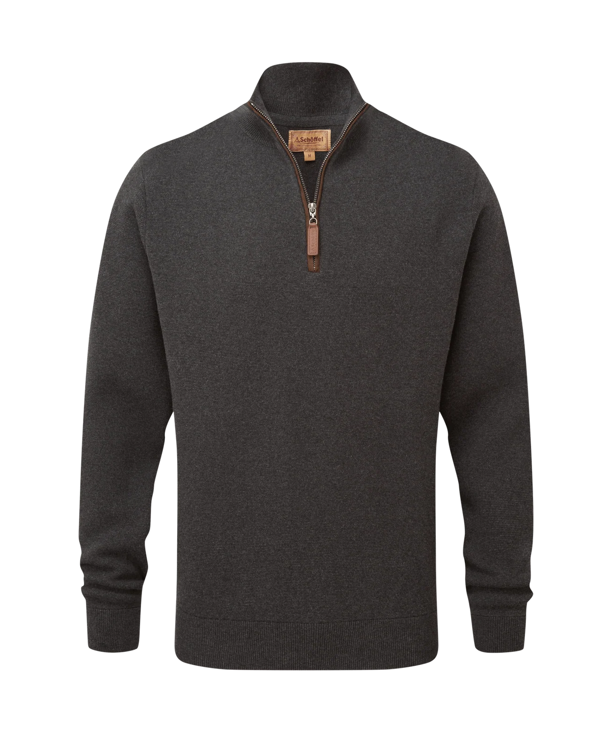 Schöffel Marlow Quarter Zip Jumper Heren, charcoal