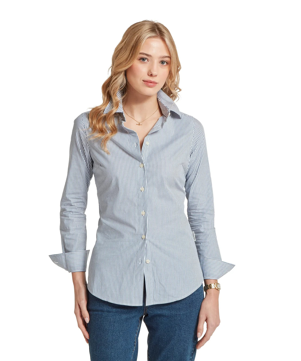 Schöffel Norfolk Shirt, force blue stripe