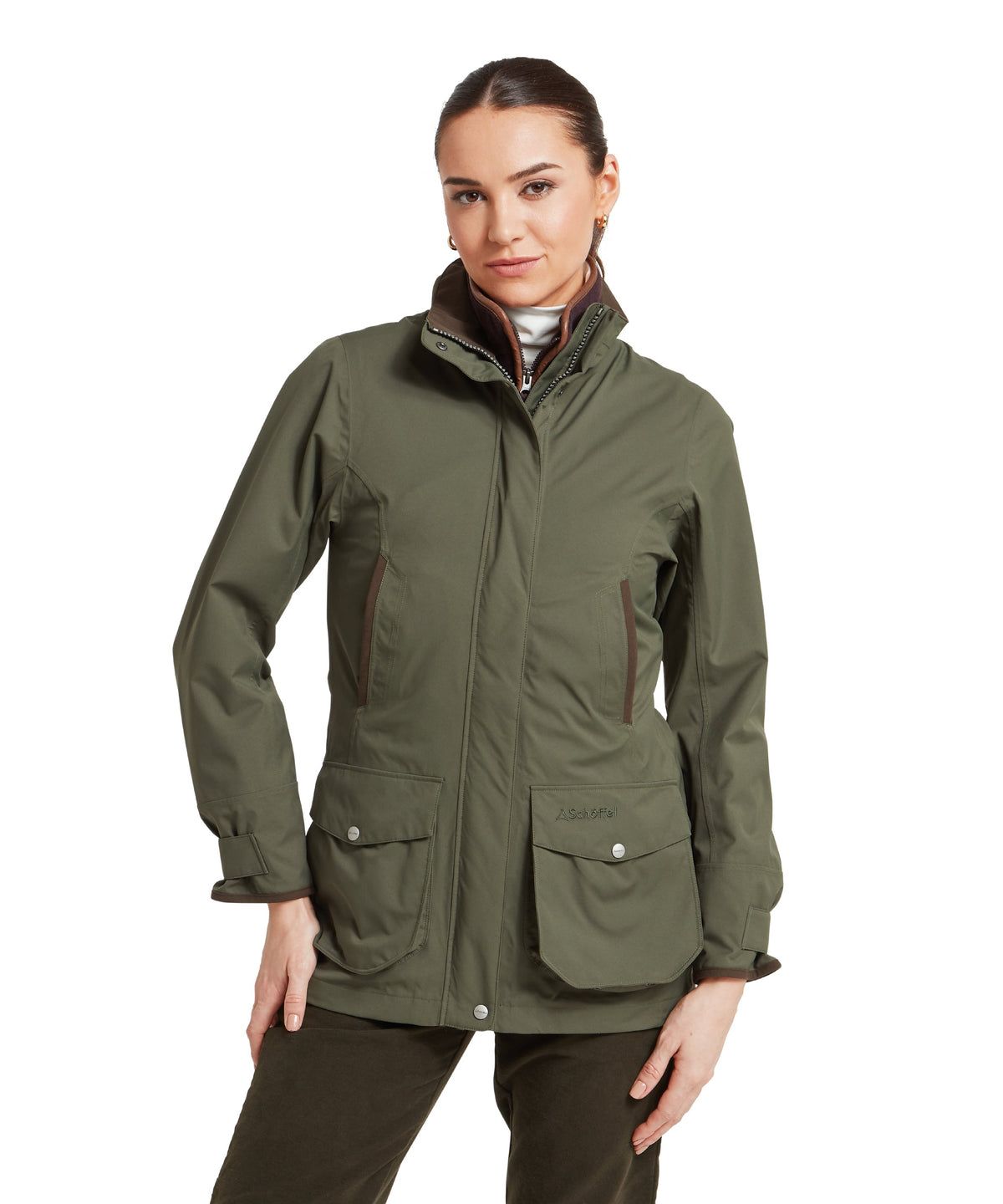Schöffel Teal Ultralight Coat Dames, forest