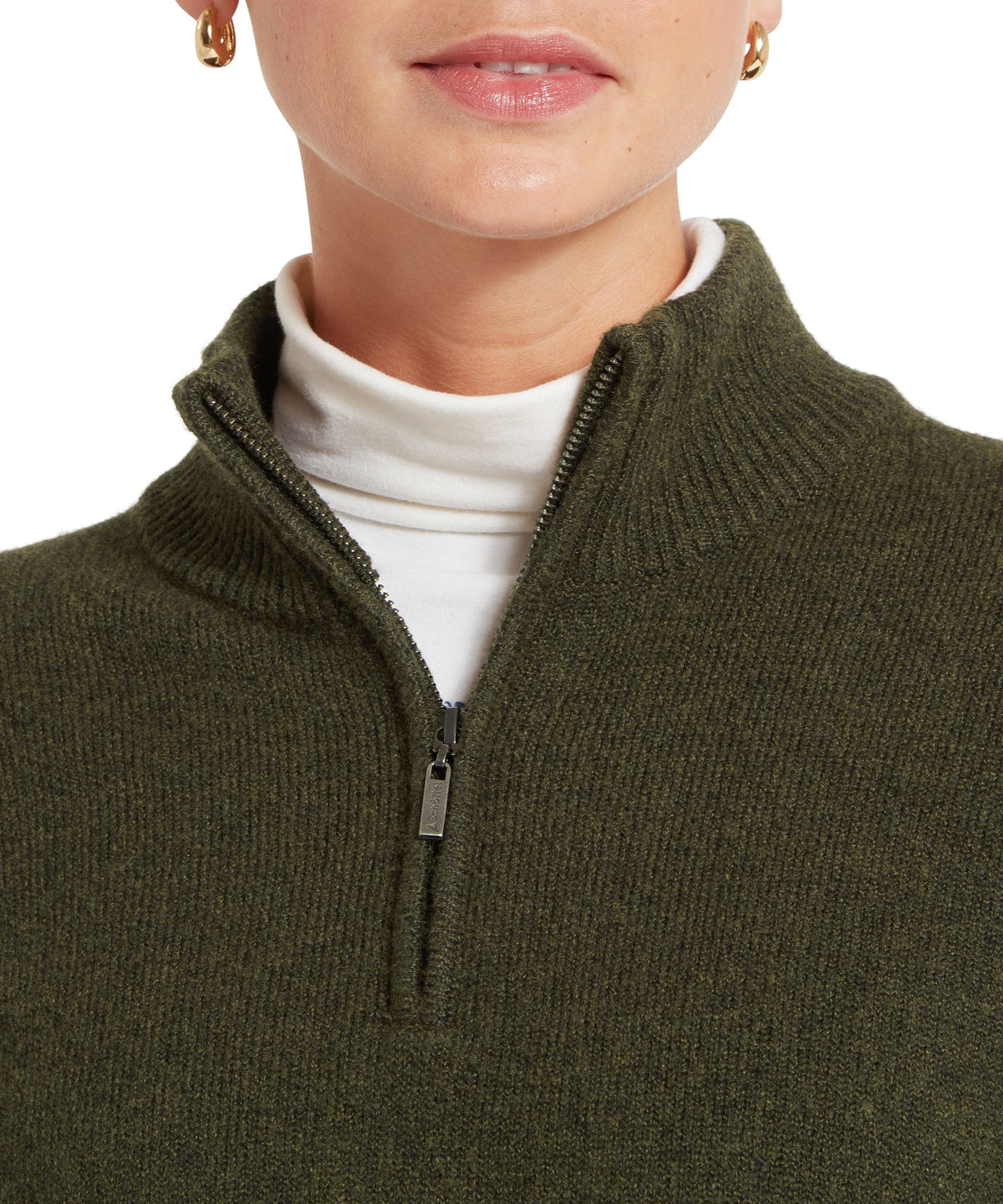 Schöffel Thoralby 1/4 Zip Jumper Dames, loden