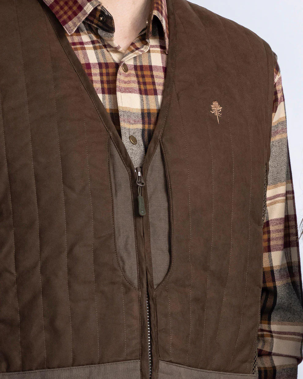 Pinewood Shooting Vest M, suede brown