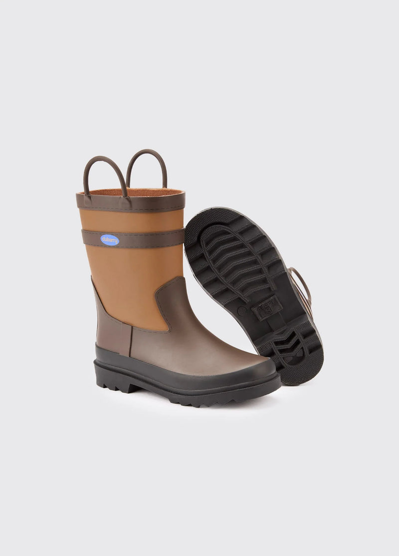 Afbeelding laden in Galerijviewer, Dubarry Splash, waterdichte regenlaars voor kinderen, walnut